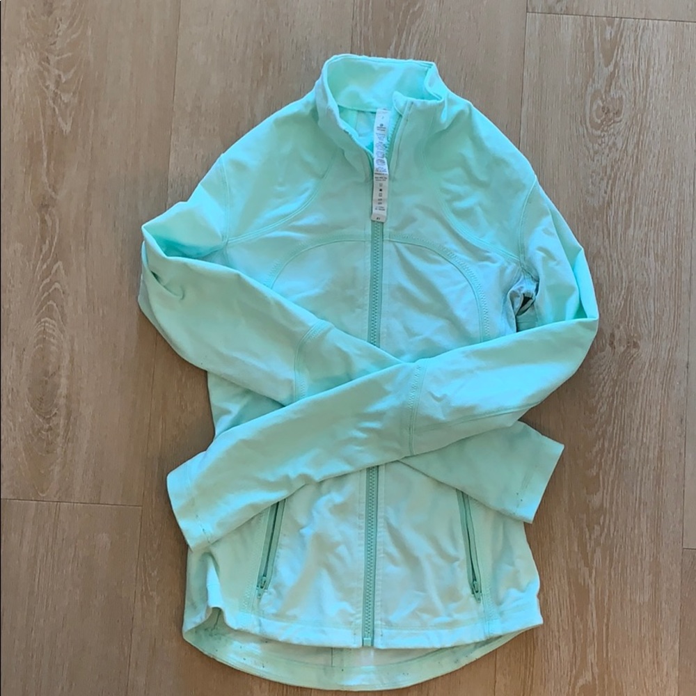 Lulu Lemon mint zip up-US 2